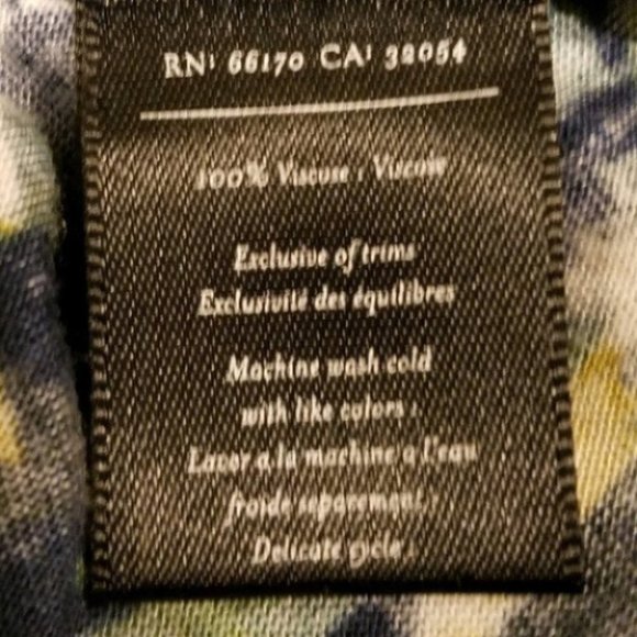 Anthro Deletta Dense Forest Leaf Print Hi Low Tank - Picture 6 of 8